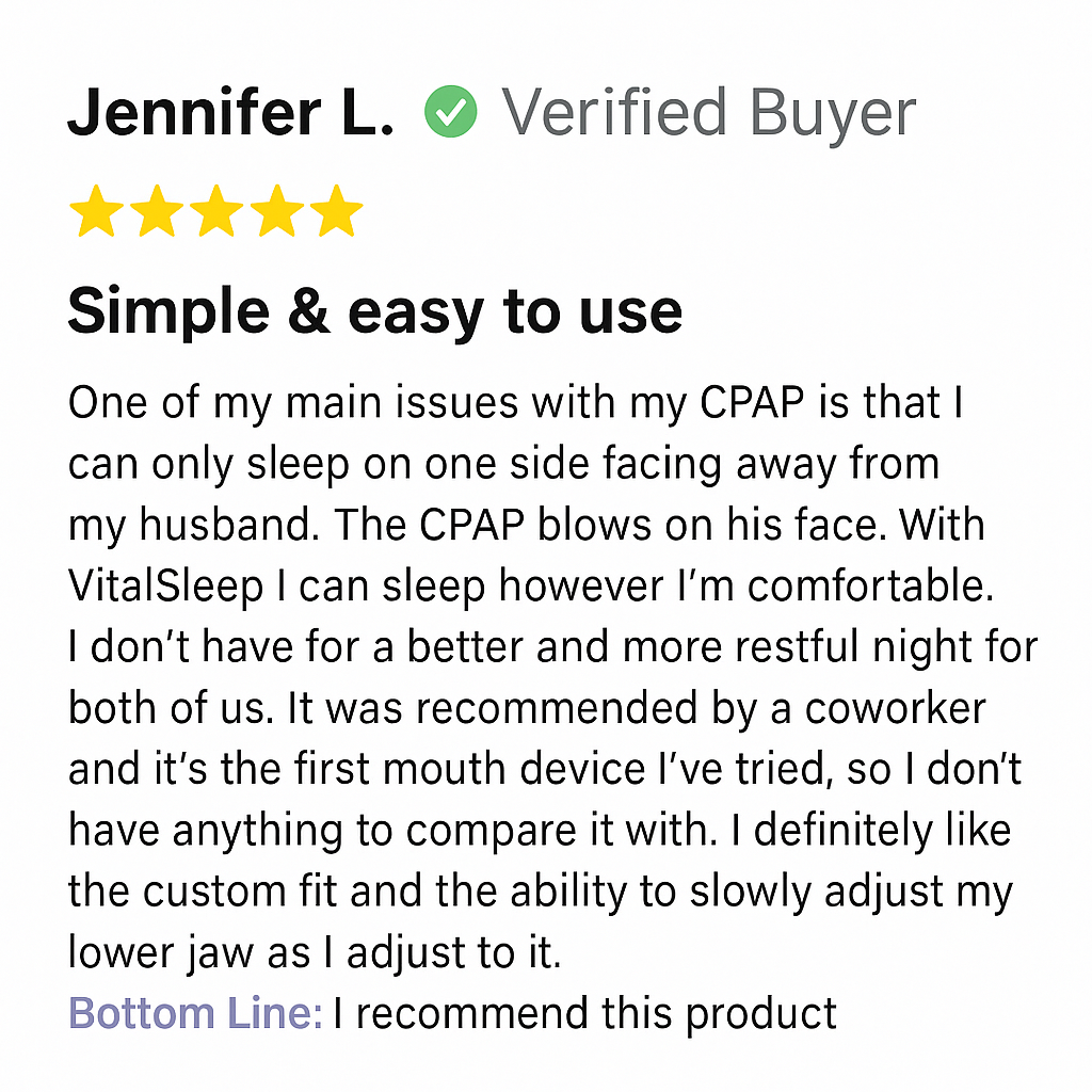 VitalSleep Adjustable Anti-Snoring Mouthpiece